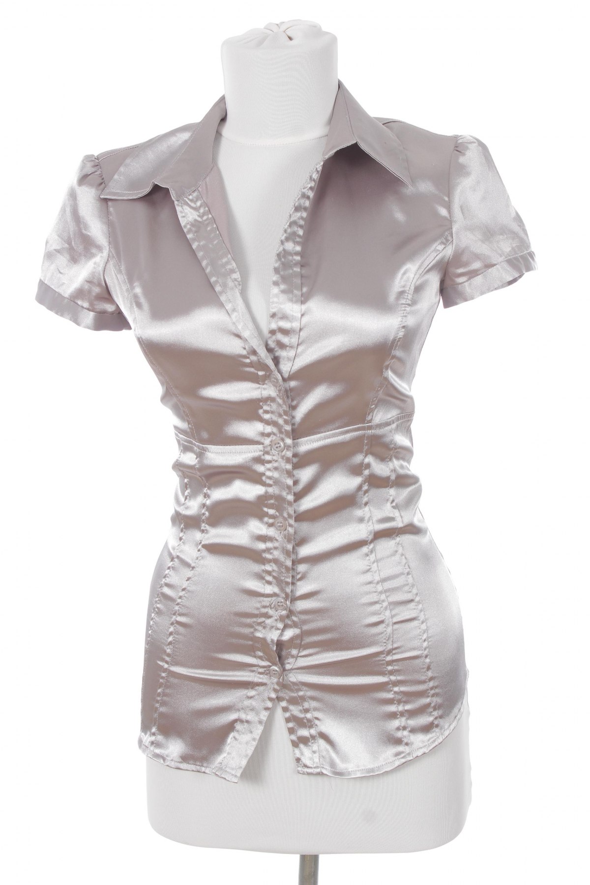 Γυναικείο πουκάμισο Zara Trafaluc, Μέγεθος XS, Χρώμα Γκρί, Τιμή 11,86 €