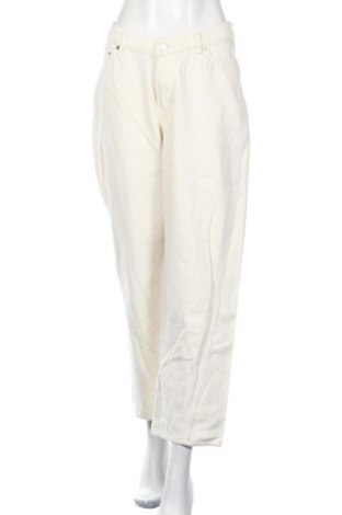 Damen Jeans Weekday, Größe L, Farbe Ecru, 55% Leinen, 45% Baumwolle, Preis 13,16 €