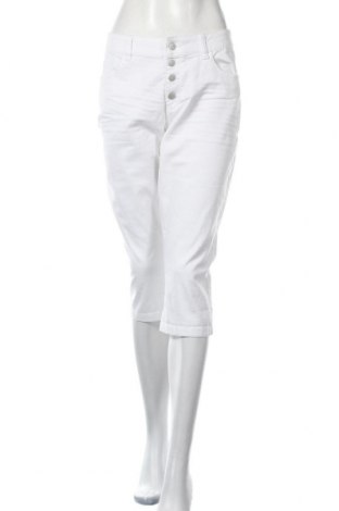 Дамски панталон Q/S by S.Oliver, Размер XL, Цвят Бял, 98% памук, 2% еластан, Цена 19,32 лв.