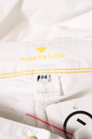 Γυναικείο παντελόνι Tom Tailor, Μέγεθος XS, Χρώμα Λευκό, 97% βαμβάκι, 3% ελαστάνη, Τιμή 14,84 €