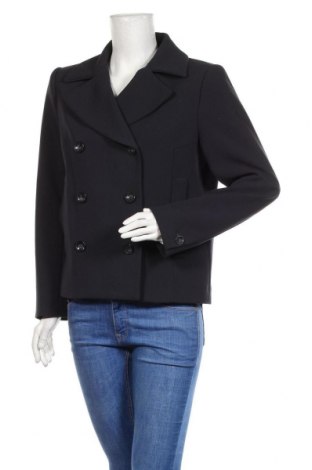 Γυναικείο παλτό H&M, Μέγεθος L, Χρώμα Μπλέ, 78% πολυεστέρας, 14% βισκόζη, 8% ελαστάνη, Τιμή 11,26 €