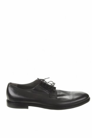 Мъжки обувки Hugo Boss, Размер 44, Цвят Черен, Естествена кожа, Цена 212,00 лв.