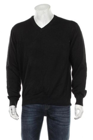 Мъжки пуловер Greg Norman, Размер M, Цвят Черен, 55% памук, 45% модал, Цена 7,09 лв.