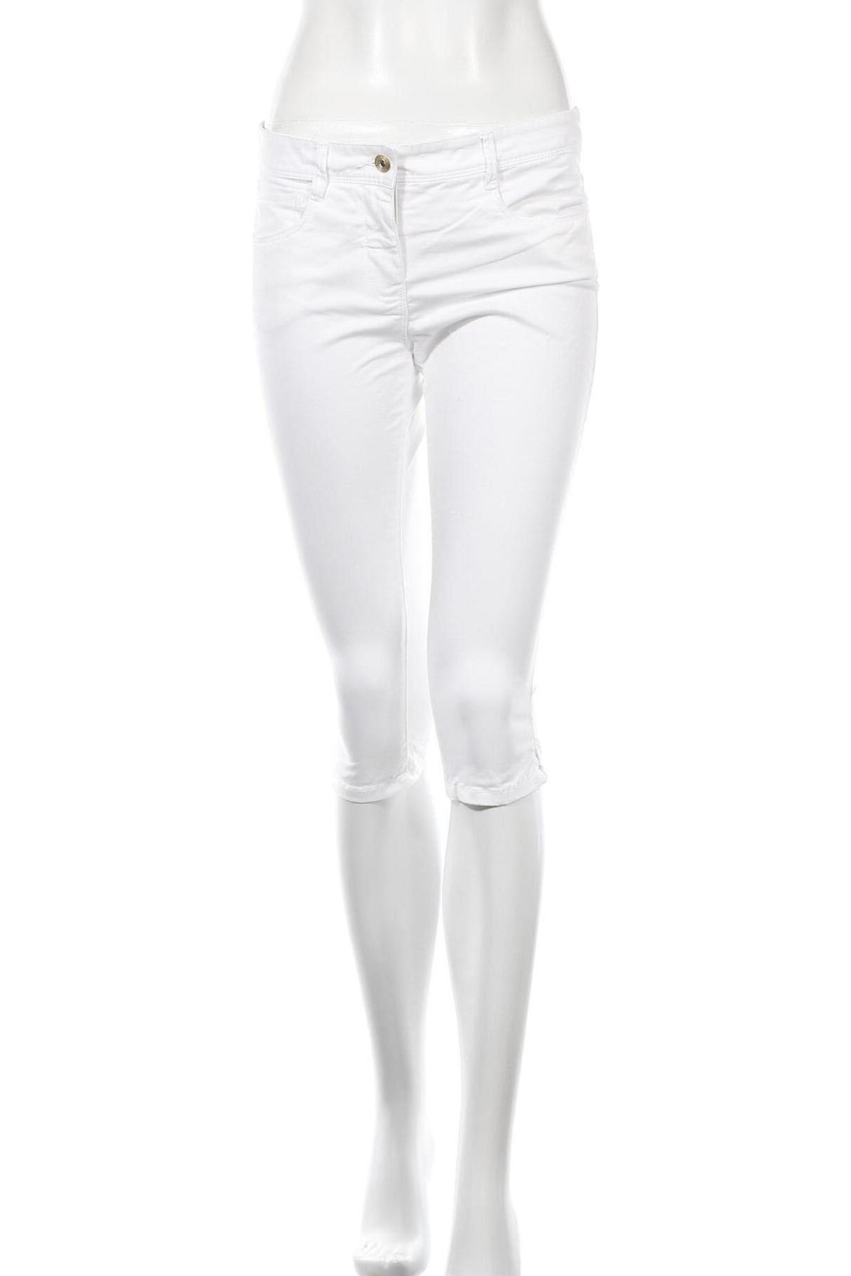 Дамски панталон Tom Tailor, Размер S, Цвят Бял, Цена 18,00 лв.