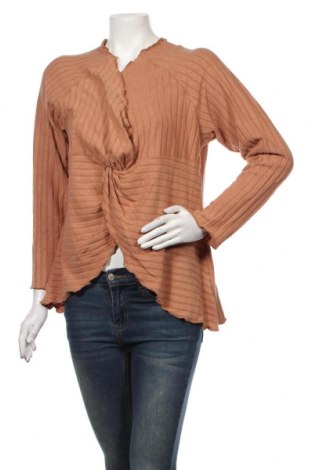 Дамска блуза City Chic, Размер XS, Цвят Кафяв, Цена 3,28 лв.