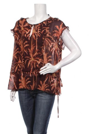 Γυναικεία μπλούζα Maison Scotch, Μέγεθος L, Χρώμα Καφέ, Πολυεστέρας, Τιμή 21,89 €