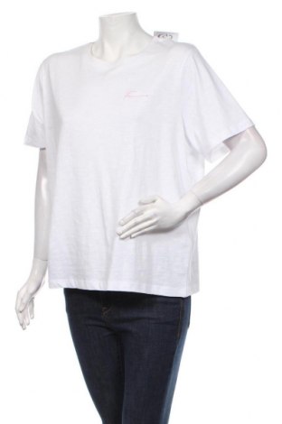 Γυναικείο t-shirt Selected Femme, Μέγεθος XL, Χρώμα Λευκό, Βαμβάκι, Τιμή 30,41 €