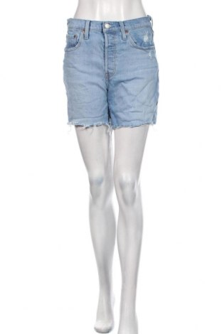 Pantaloni scurți de femei Levi's, Mărime S, Culoare Albastru, 99% bumbac, 1% elastan, Preț 325,66 Lei