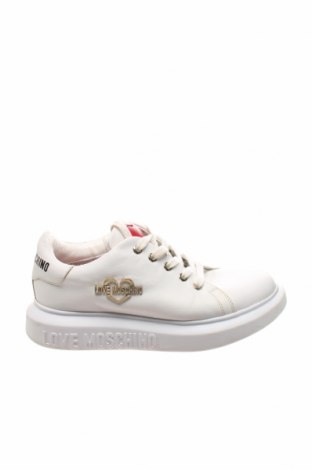 Γυναικεία παπούτσια Love Moschino, Μέγεθος 38, Χρώμα Λευκό, Γνήσιο δέρμα, Τιμή 116,29 €