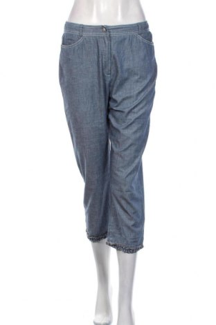Дамски панталон Alain Manoukian, Размер S, Цвят Син, 80% памук, 20% полиамид, Цена 10,25 лв.