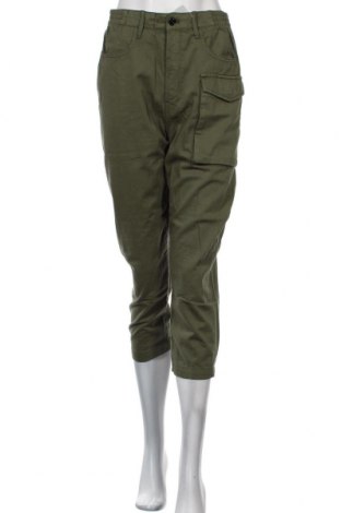 Дамски панталон G-Star Raw, Размер S, Цвят Зелен, Памук, Цена 167,30 лв.