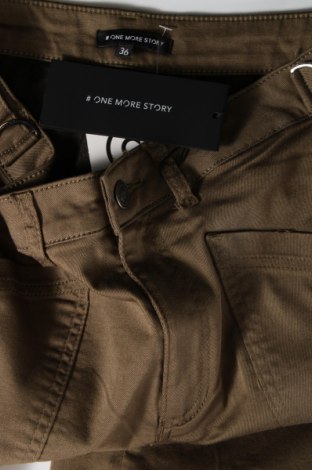 Дамски панталон One More Story, Размер S, Цвят Зелен, Цена 59,15 лв.
