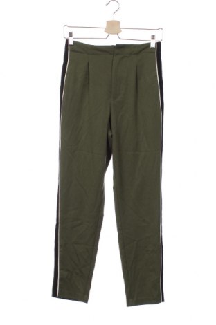 Дамски панталон Zara Trafaluc, Размер XS, Цвят Зелен, Цена 43,05 лв.