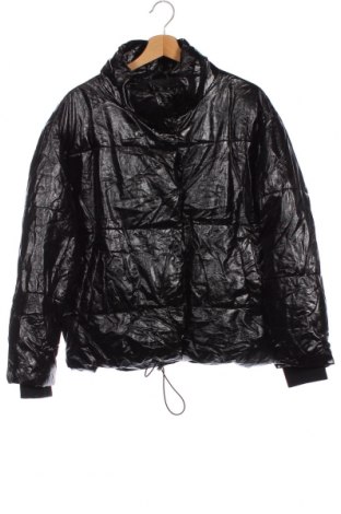 Γυναικείο δερμάτινο μπουφάν Orsay, Μέγεθος XS, Χρώμα Μαύρο, Τιμή 37,67 €