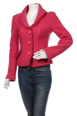 Дамско палто Moschino Jeans, Размер M, Цвят Розов, Вълна, Цена 140,42 лв.