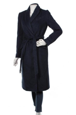 Дамско палто Topshop, Размер S, Цвят Син, 88% полиестер, 12% вълна, Цена 160,30 лв.