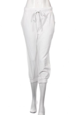Γυναικείο αθλητικό παντελόνι Kaffe, Μέγεθος L, Χρώμα Λευκό, Βαμβάκι, Τιμή 42,14 €