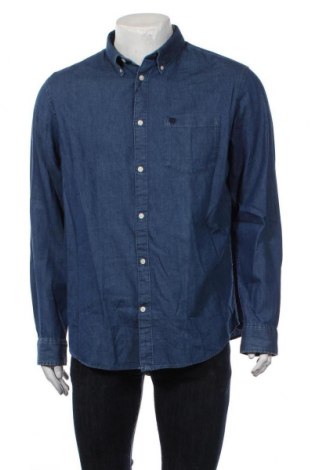 Мъжка риза Selected Homme, Размер XL, Цвят Син, Памук, Цена 33,82 лв.