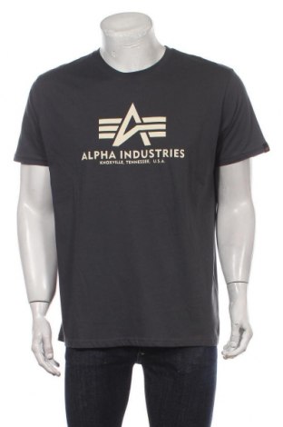 Мъжка тениска Alpha Industries, Размер XL, Цвят Син, Памук, Цена 59,25 лв.