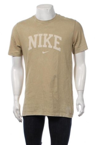 Мъжка тениска Nike, Размер M, Цвят Бежов, Памук, Цена 37,80 лв.