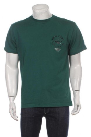 Pánské tričko  Tommy Hilfiger, Velikost L, Barva Zelená, Bavlna, Cena  414,00 Kč