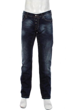 Blugi de bărbați Y.Two Jeans, Mărime L, Culoare Albastru, Bumbac, Preț 81,24 Lei