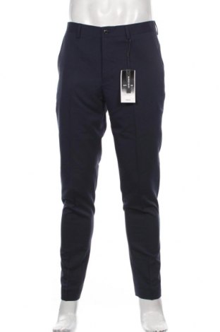 Мъжки панталон Premium By Jack & Jones, Размер L, Цвят Син, 78% полиестер, 17% вискоза, 5% еластан, Цена 69,30 лв.