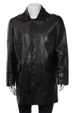 Мъжко кожено палто Antonio Fusco, Размер M, Цвят Черен, Естествена кожа, Цена 135,80 лв.