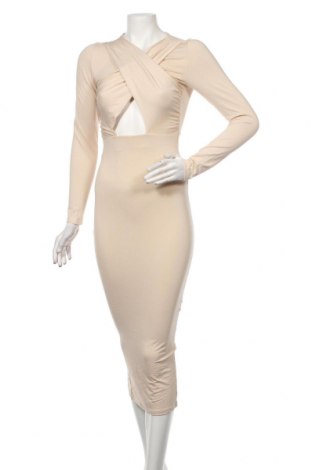 Kleid ASOS, Größe XS, Farbe Beige, 96% Viskose, 4% Elastan, Preis 28,30 €
