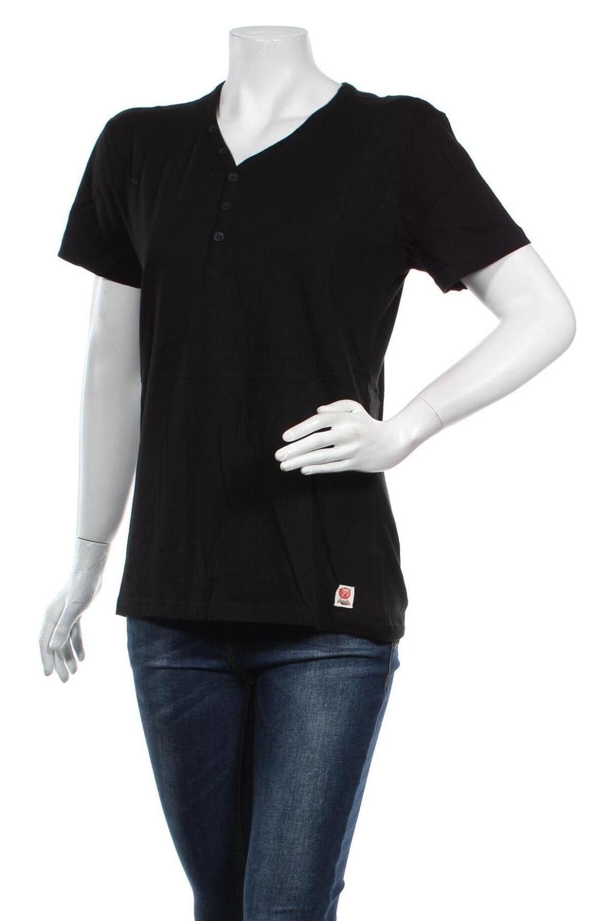 Γυναικείο t-shirt Japan Rags by Le Temps des Cerises, Μέγεθος M, Χρώμα Μαύρο, Βαμβάκι, Τιμή 35,57 €