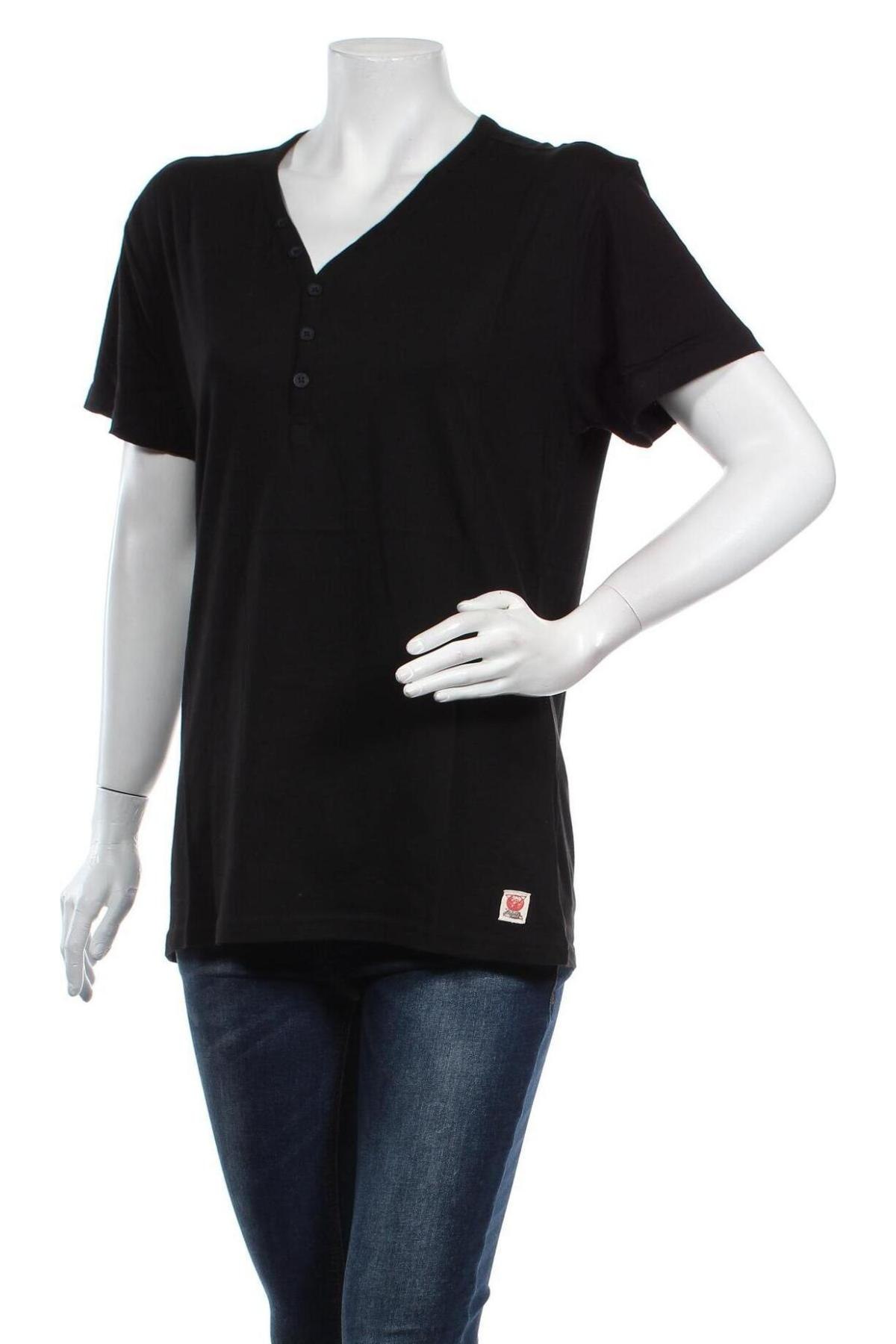 Γυναικείο t-shirt Japan Rags by Le Temps des Cerises, Μέγεθος L, Χρώμα Μαύρο, Βαμβάκι, Τιμή 17,78 €