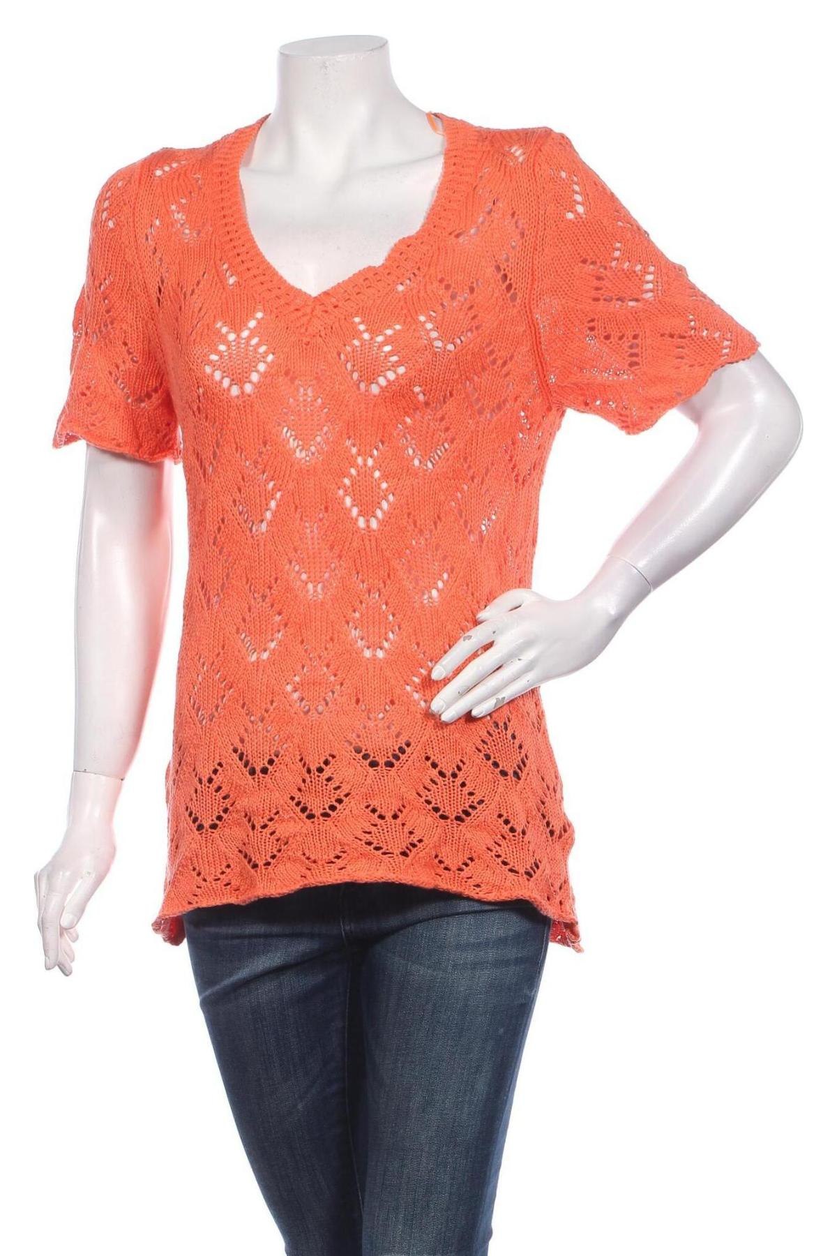 Γυναικείο πουλόβερ Bpc Bonprix Collection, Μέγεθος S, Χρώμα Πορτοκαλί, 50% πολυακρυλικό, 50% βαμβάκι, Τιμή 8,31 €