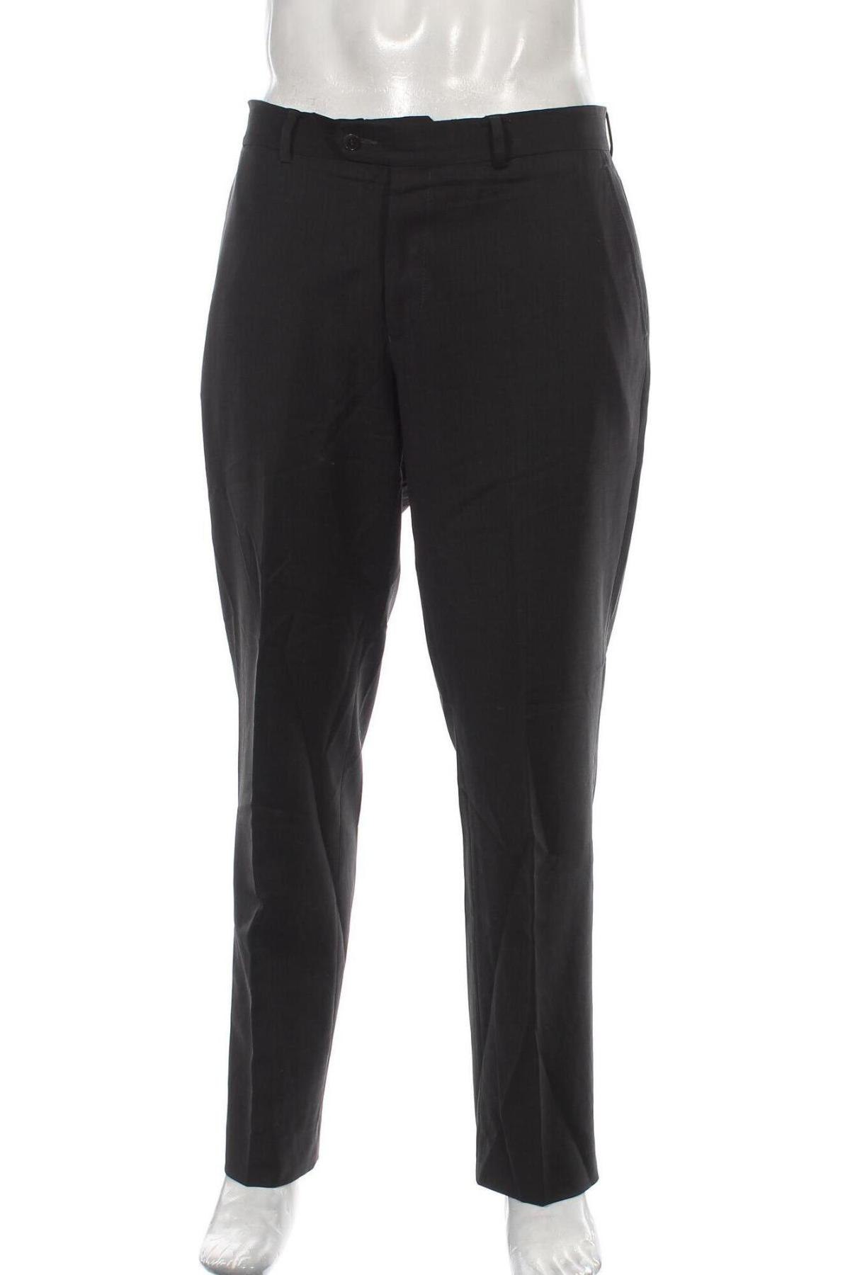 Мъжки панталон Zara Man, Размер L, Цвят Черен, Цена 43,05 лв.