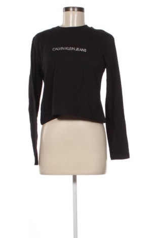 Дамска блуза Calvin Klein Jeans, Размер M, Цвят Черен, Цена 123,00 лв.