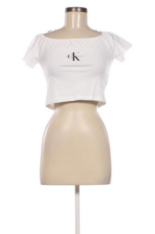 Damen Shirt Calvin Klein Jeans, Größe M, Farbe Weiß, Preis 25,99 €