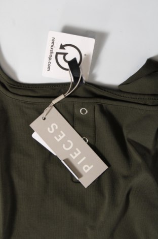 Дамска блуза Pieces, Размер XL, Цвят Зелен, Цена 6,00 лв.