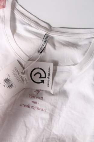 Γυναικεία μπλούζα Stitch & Soul, Μέγεθος XL, Χρώμα Λευκό, Τιμή 15,98 €