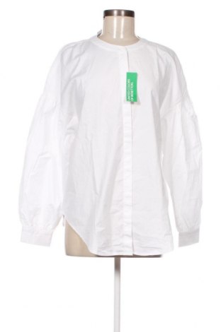 Дамска риза United Colors Of Benetton, Размер M, Цвят Бял, Цена 18,00 лв.