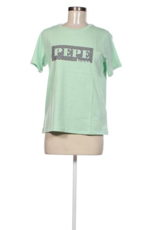 Дамска тениска Pepe Jeans, Размер M, Цвят Зелен, Цена 58,00 лв.