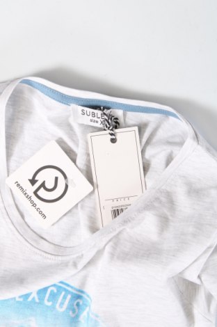 Γυναικείο t-shirt Sublevel, Μέγεθος XS, Χρώμα Γκρί, Τιμή 3,25 €