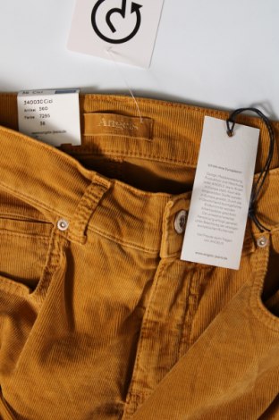 Pantaloni de velvet de femei Angels, Mărime S, Culoare Galben, Preț 45,40 Lei