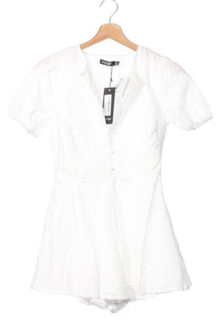 Damen Overall Nasty Gal, Größe XS, Farbe Weiß, Preis 15,08 €