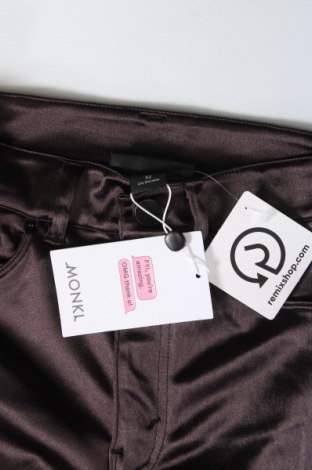 Дамски панталон Monki, Размер XXS, Цвят Кафяв, Цена 9,31 лв.