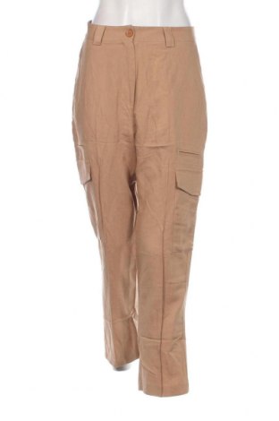 Дамски панталон NA-KD, Размер M, Цвят Бежов, Цена 13,05 лв.