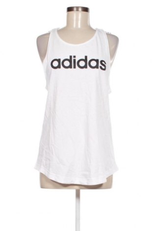 Γυναικείο αμάνικο μπλουζάκι Adidas, Μέγεθος M, Χρώμα Λευκό, Τιμή 7,48 €