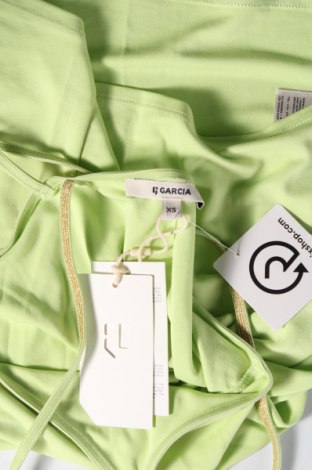 Γυναικείο αμάνικο μπλουζάκι Garcia, Μέγεθος XS, Χρώμα Πράσινο, Τιμή 2,99 €