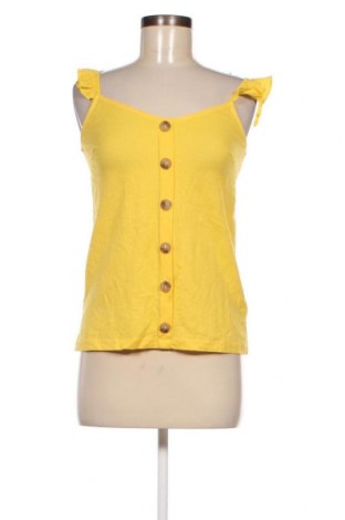 Γυναικείο αμάνικο μπλουζάκι Mint & Berry, Μέγεθος XXS, Χρώμα Κίτρινο, Τιμή 4,33 €