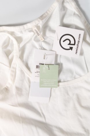 Γυναικείο αμάνικο μπλουζάκι ONLY, Μέγεθος M, Χρώμα Λευκό, Τιμή 3,34 €