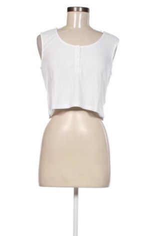 Γυναικείο αμάνικο μπλουζάκι Pieces, Μέγεθος XL, Χρώμα Λευκό, Τιμή 3,34 €