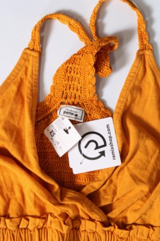 Γυναικείο αμάνικο μπλουζάκι Pimkie, Μέγεθος XS, Χρώμα Πορτοκαλί, Τιμή 3,68 €